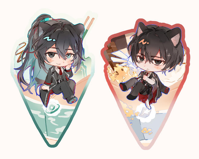 Limbus Company magnetic charms (Soyplant)