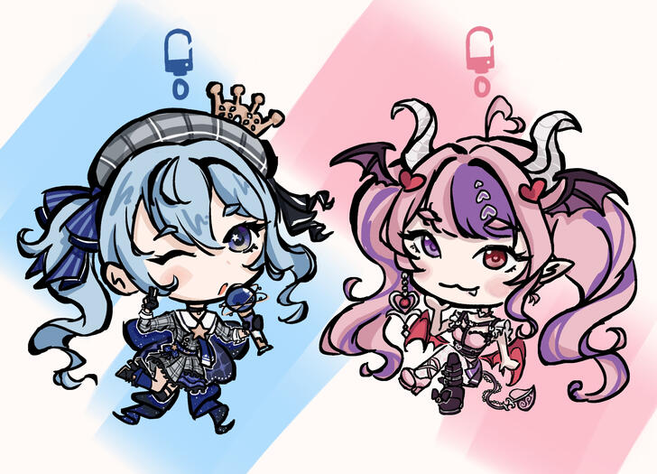 Ironmouse / Suisei keychains (Jambread)