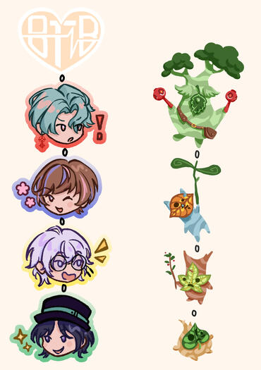 By The Beat and Korok linking keychains (Jambread)