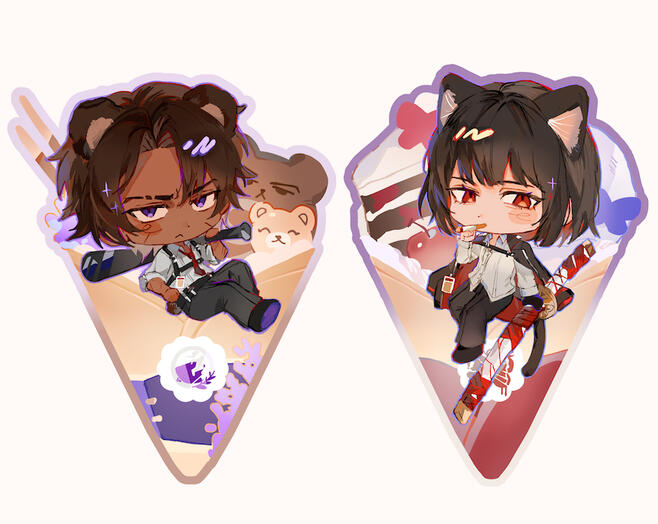 Limbus Company magnetic charms (Soyplant)