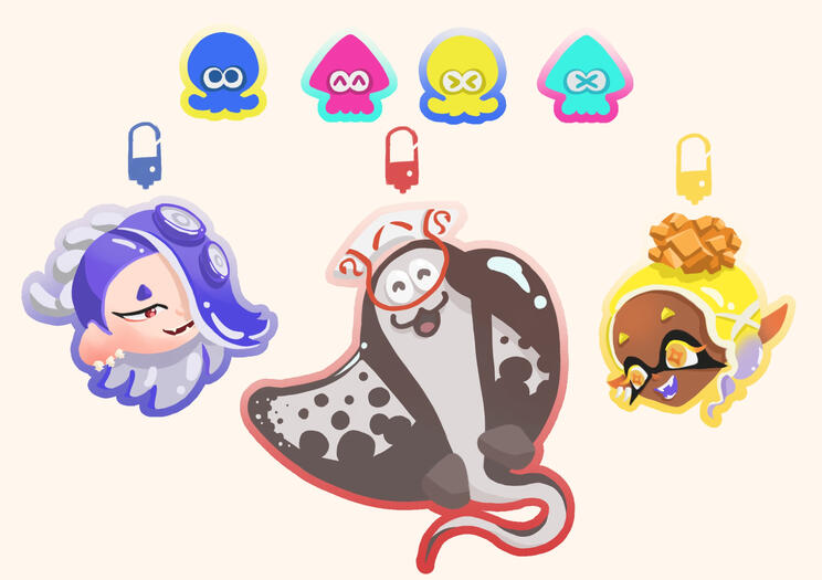 Splatoon 3 Keychains (Jambread)