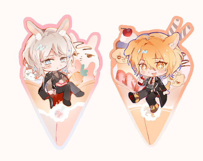 Limbus Company magnetic charms (Soyplant)